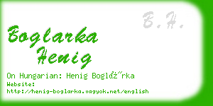 boglarka henig business card